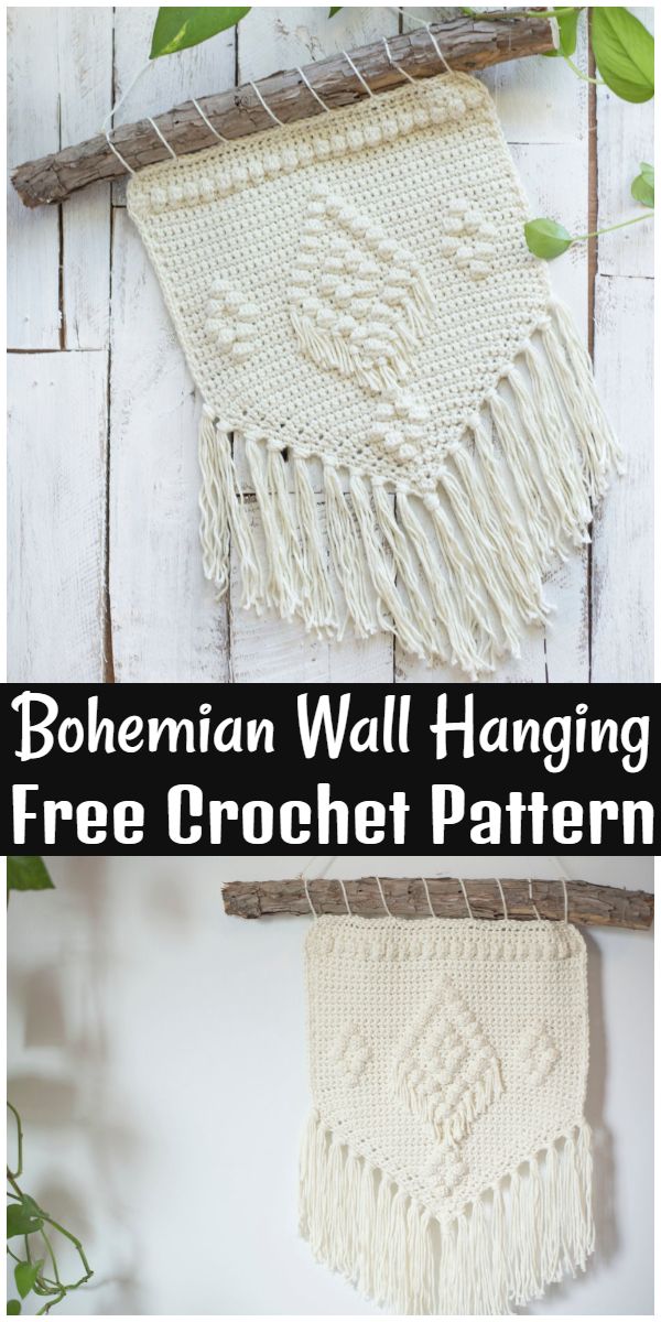 Free Crochet Bohemian Wall Hanging Pattern