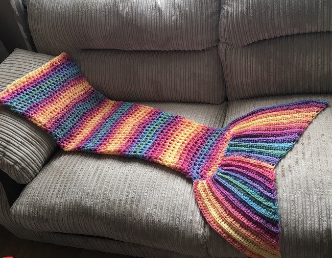 One evening Mermaid blanket