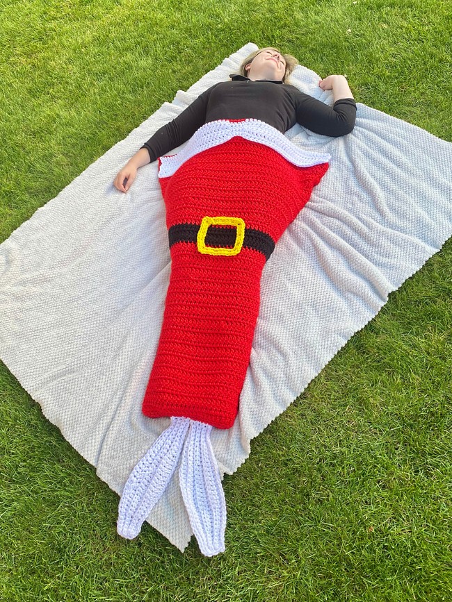 Santa Mermaid Blanket