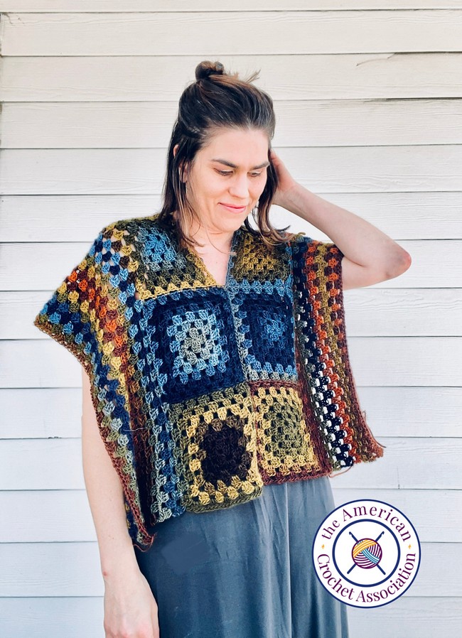 Granny Square Poncho