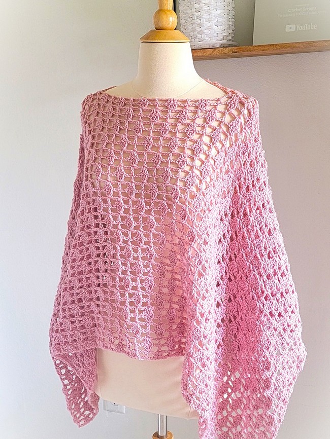 Raining Petals Poncho