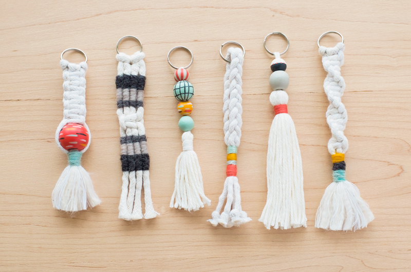 DIY Tassel And Macramé Keychains