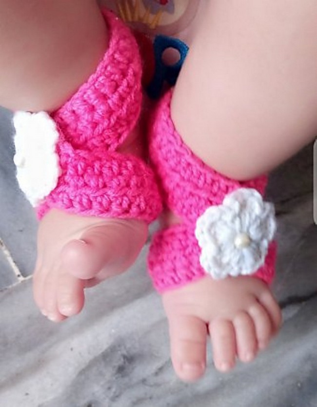 Daisy Barefoot Baby Sandals