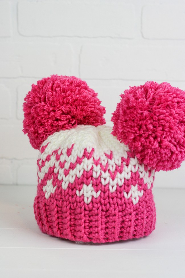 Double Pom Pom Hat