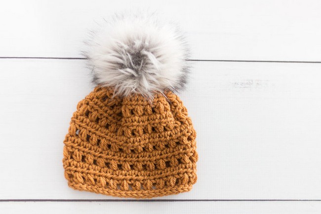 Faux Fur Pom Beanie