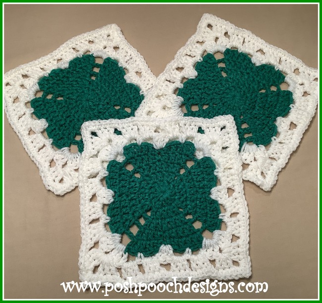 Four Leaf Clover Granny Square