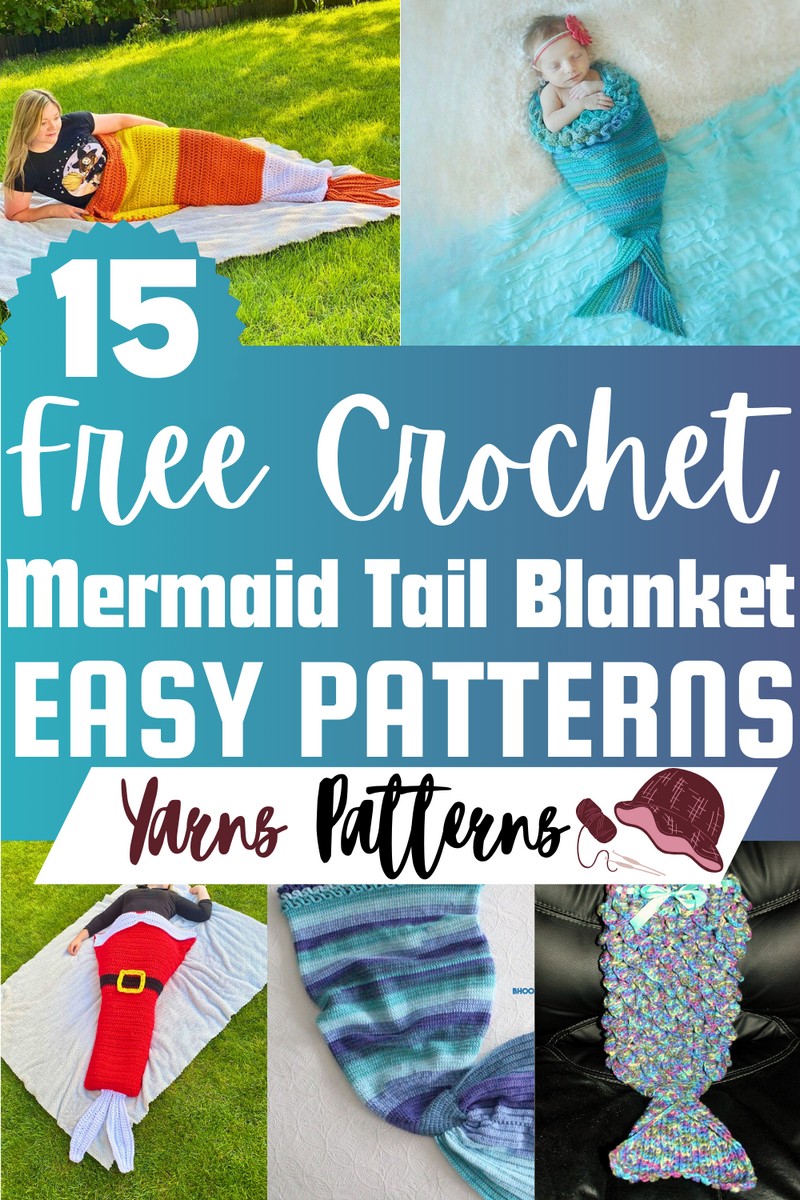 Free Crochet Mermaid Tail Blanket Patterns