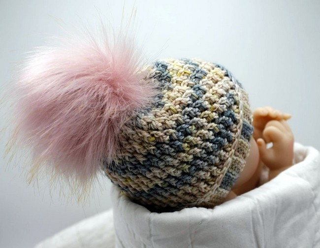 Newborn Pom Beanie