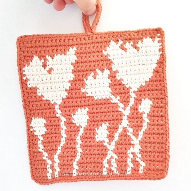 Poppy Field Potholder