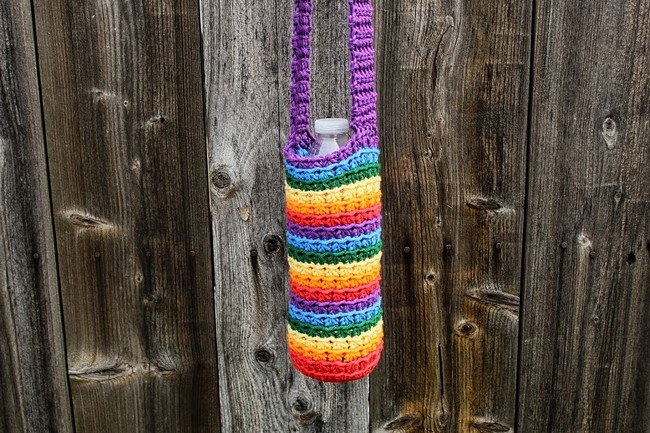 Rainbow Water Bottle Holder