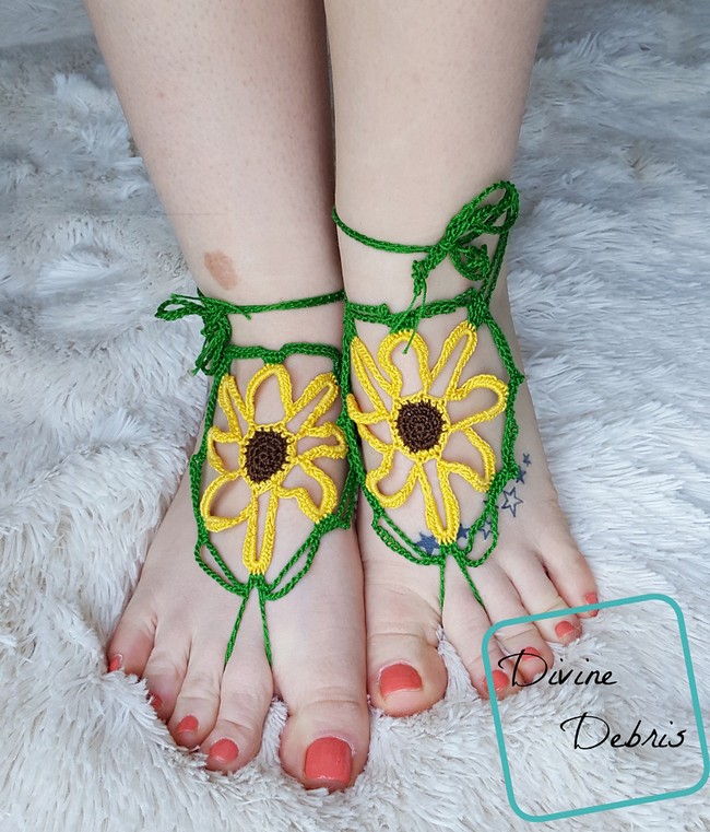 Sunflower Barefoot Sandals