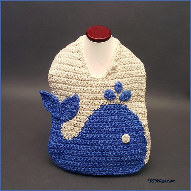 The Blue Whale Baby Bib