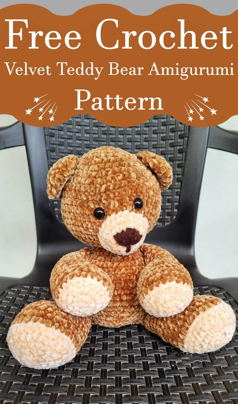 Velvet Teddy Bear Amigurumi