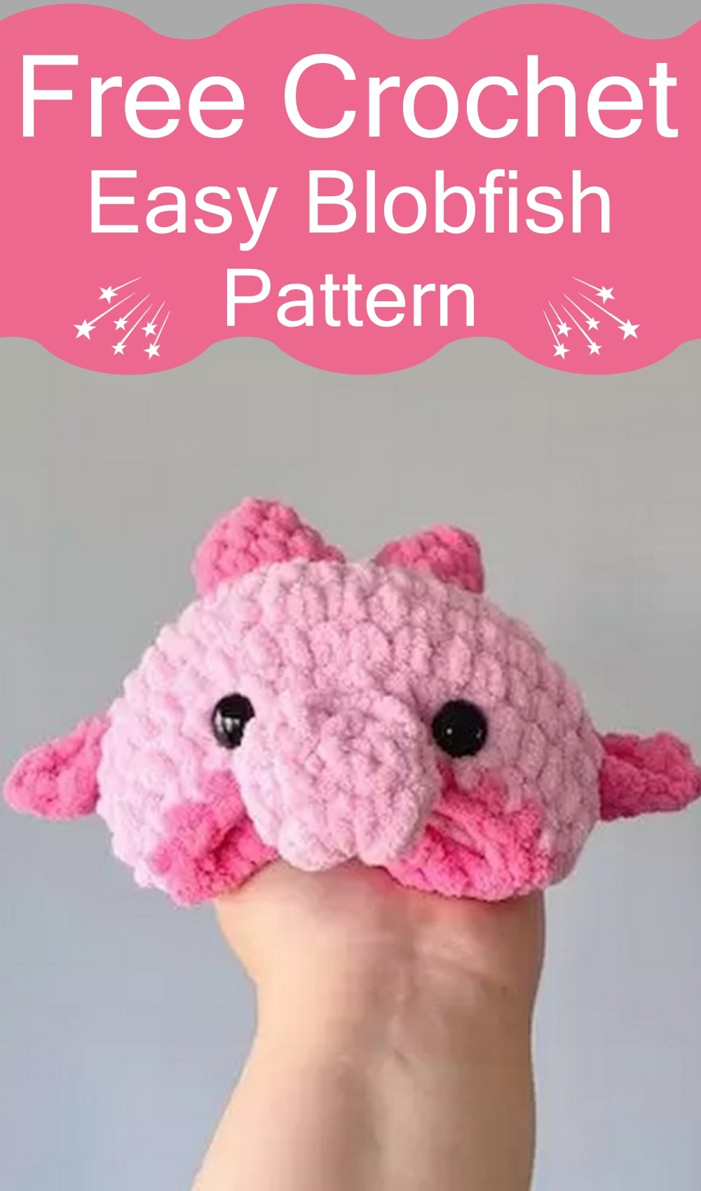 Blobfish Free Crochet Pattern