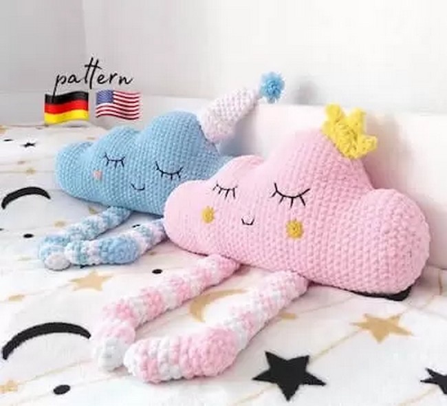 Crochet Cloud Plush Toy PatternCrochet Cloud Plush Toy Pattern