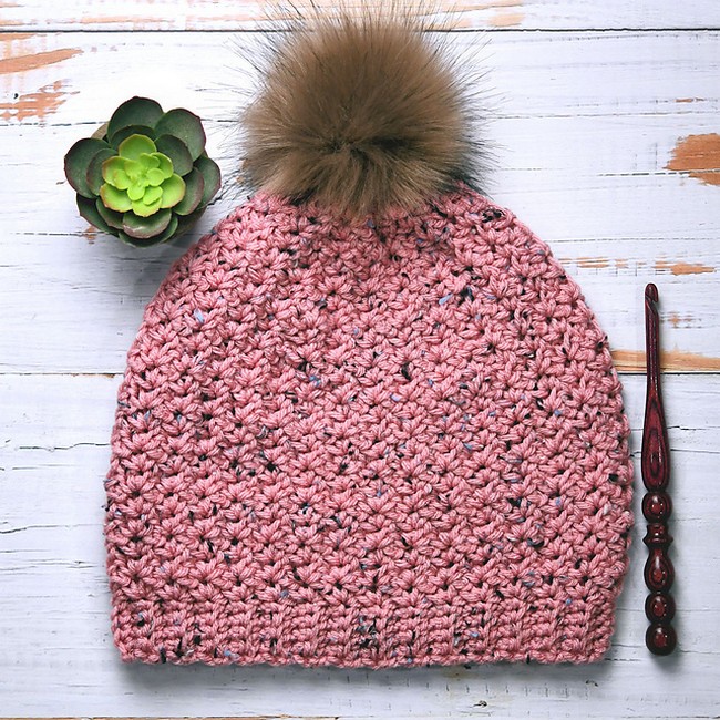 Crochet Impeccable Tweed Hat Pattern 