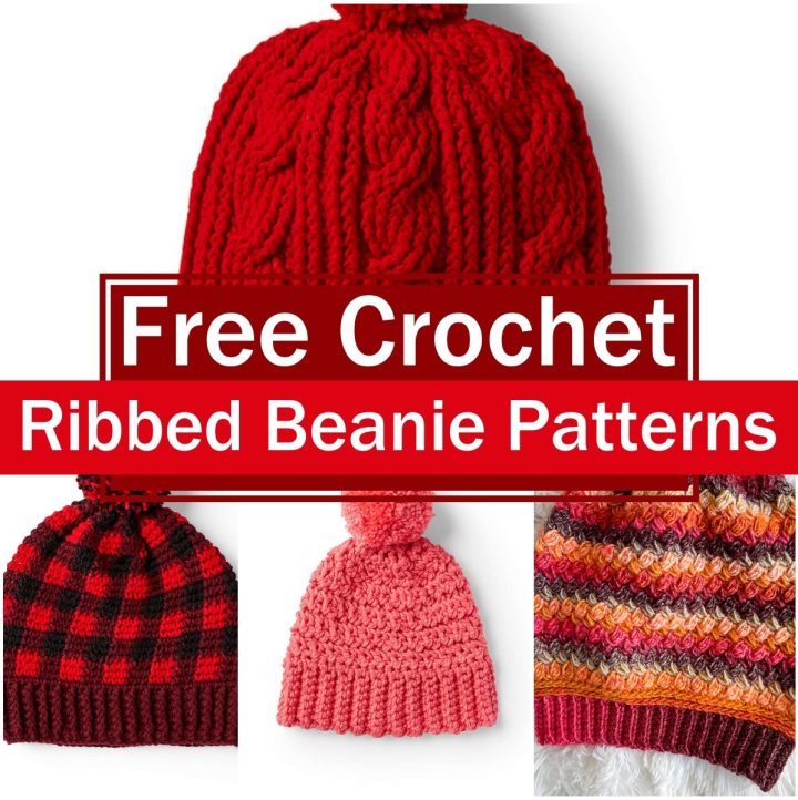 Free Crochet Ribbed Beanie Patterns