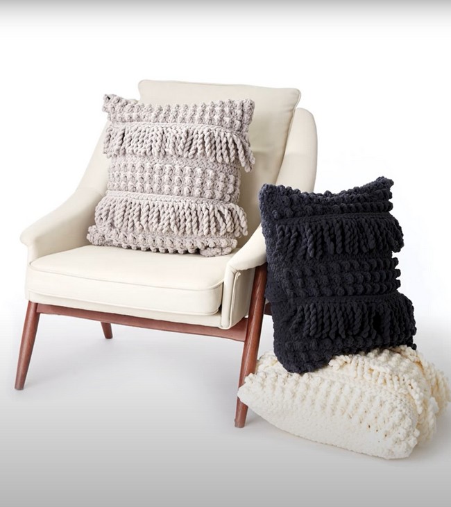 Bobble & Fringe Pillow