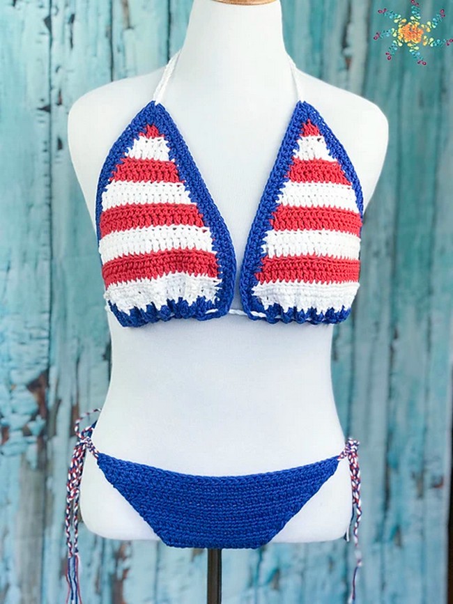 Crochet Abby's American Dream Bikini Pattern