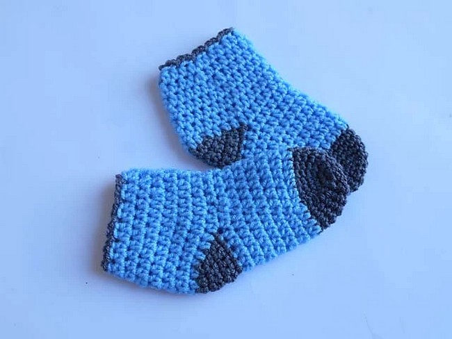 Crochet Baby Sock Pattern