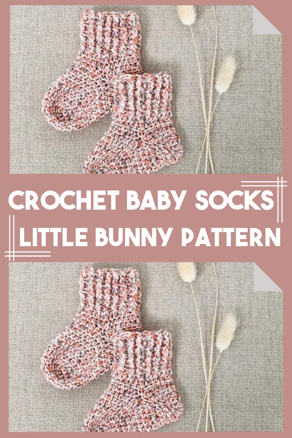 Crochet Baby Socks Little Bunny Pattern