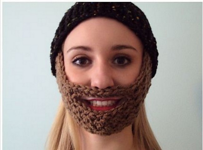 Crochet Beard Hat Pattern