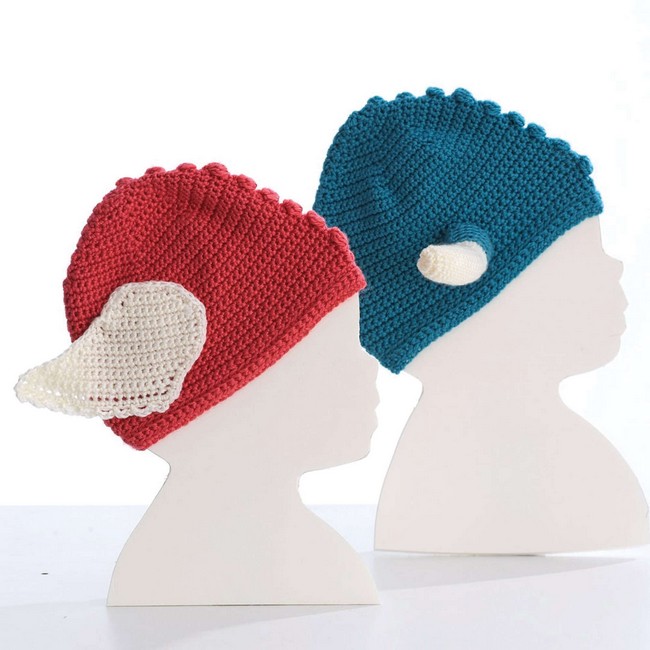 Crochet Bernat Warrior Baby Helmets Pattern