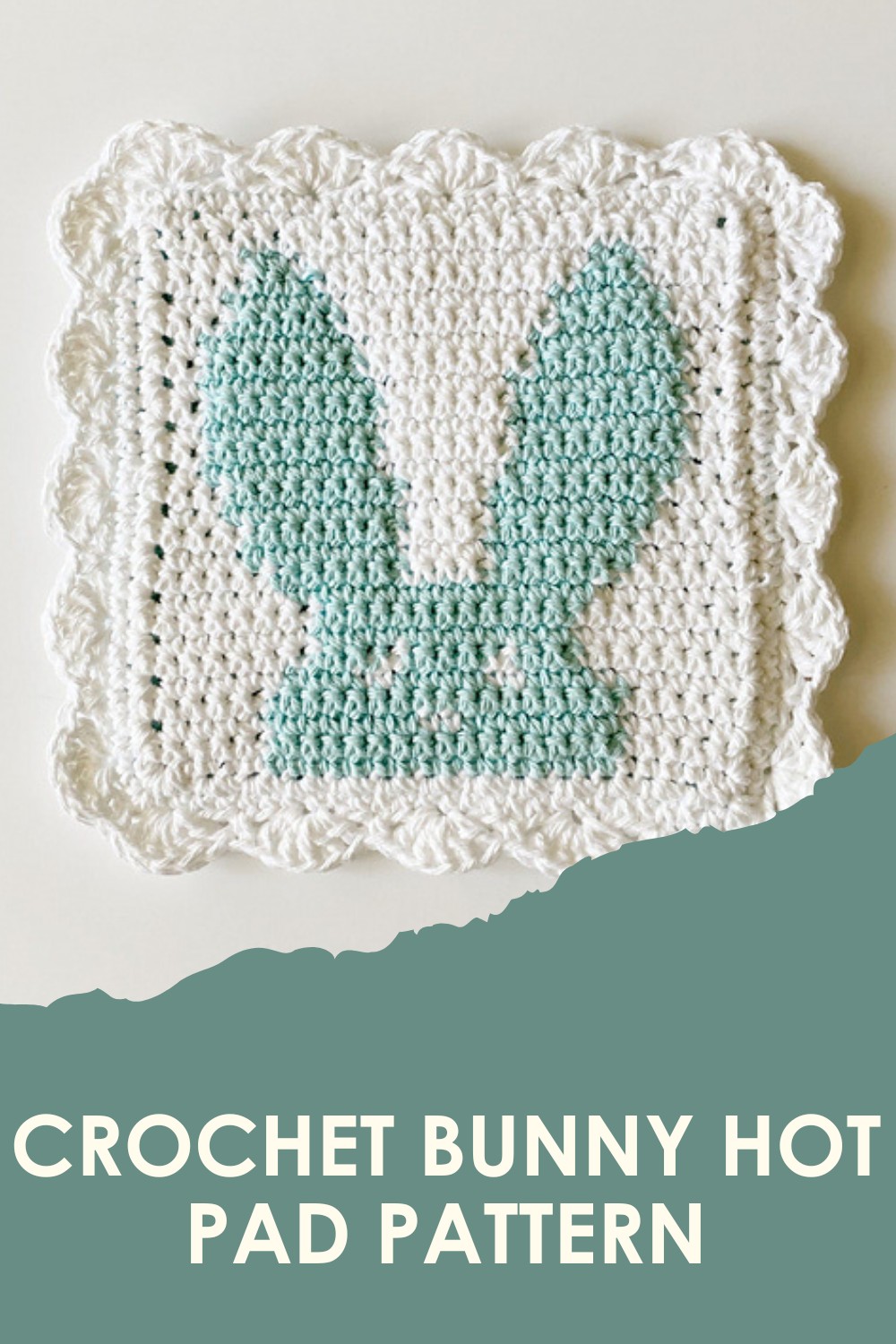 Crochet Bunny Hot Pad Pattern