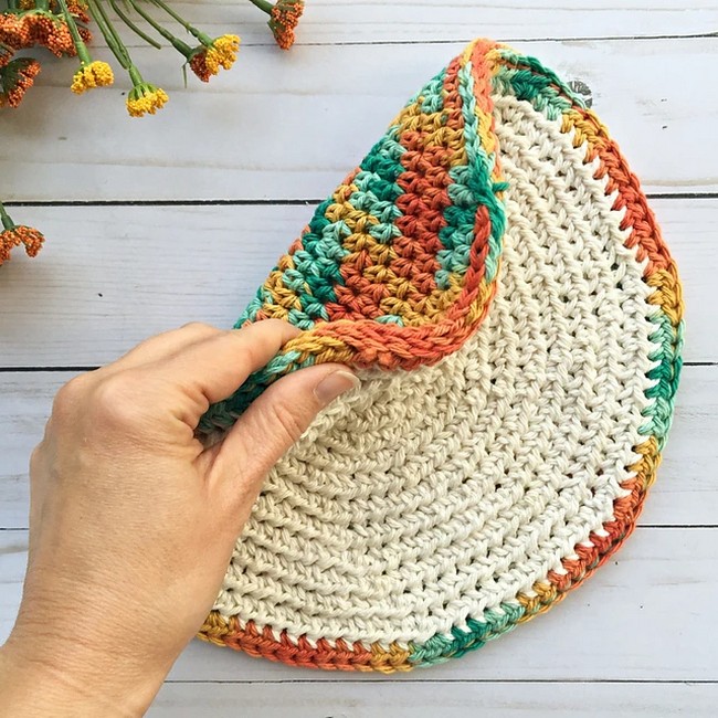 Crochet Circle Hot Pad Pattern