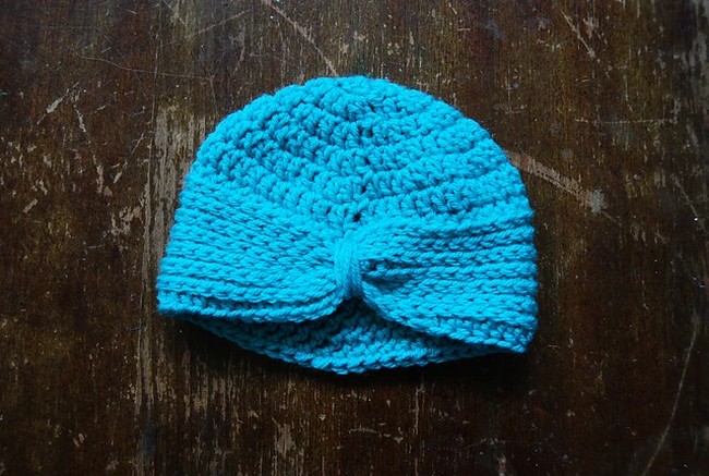 Crochet Cute Baby Turban Pattern