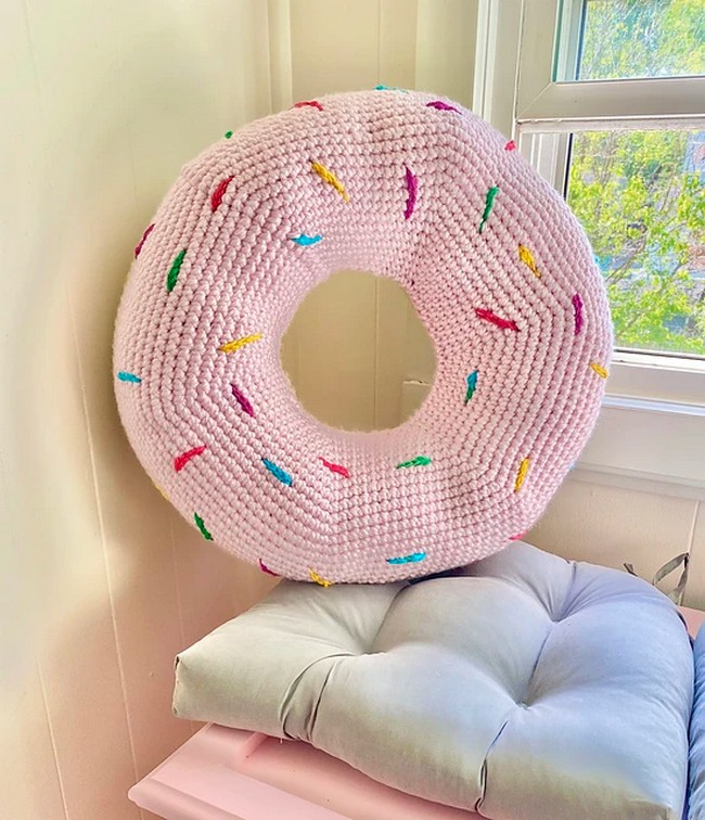 Crochet Donut Cushion Pattern