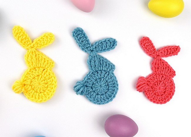 Crochet Easter Bunny Appliqué Pattern