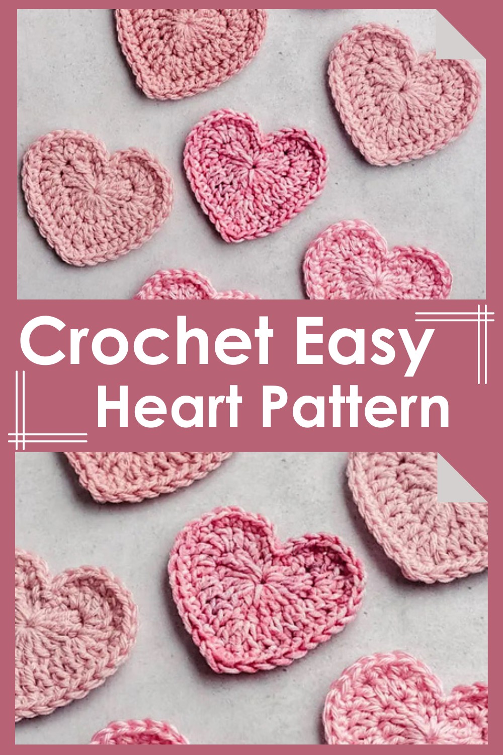 Crochet Easy Heart Pattern