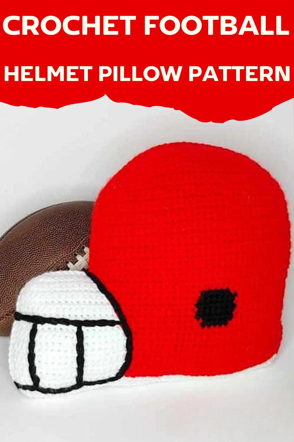 Crochet Football Helmet Pillow Pattern