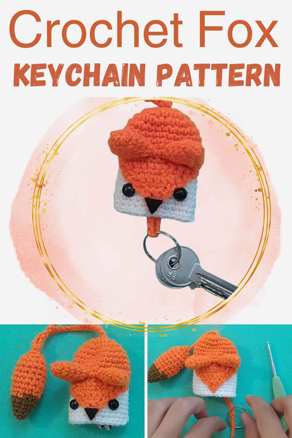 Crochet Fox Keychain Pattern