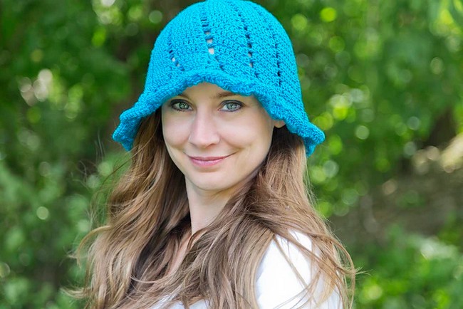 Crochet Fritillaria Sun Hat Pattern