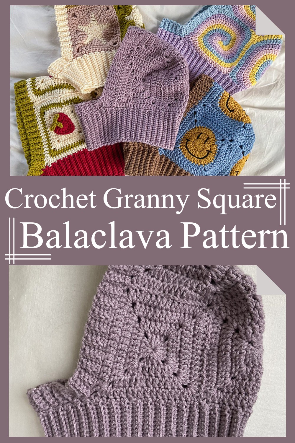 Crochet Granny Square Balaclava Pattern