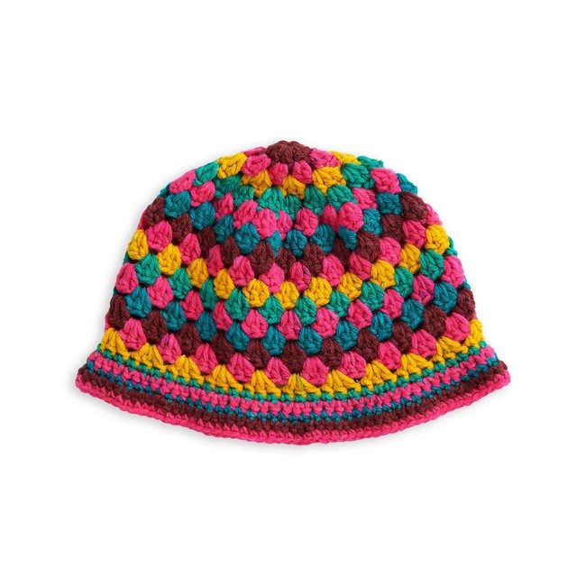 Crochet Granny Stripes Bucket Hat Pattern