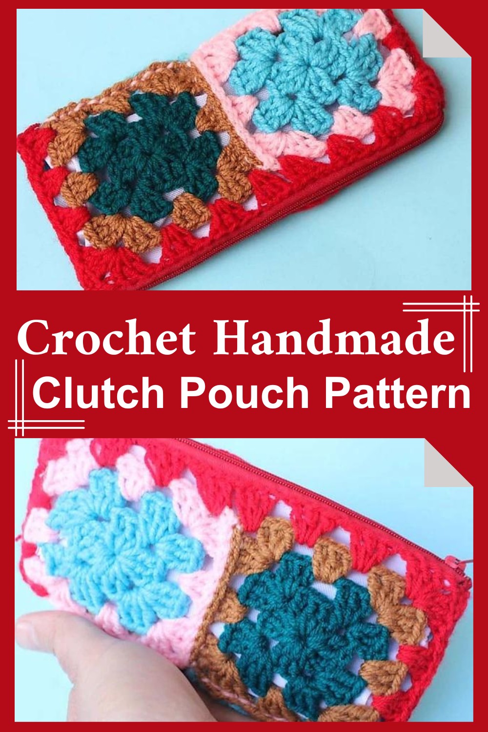 Crochet Handmade Clutch Pouch Pattern