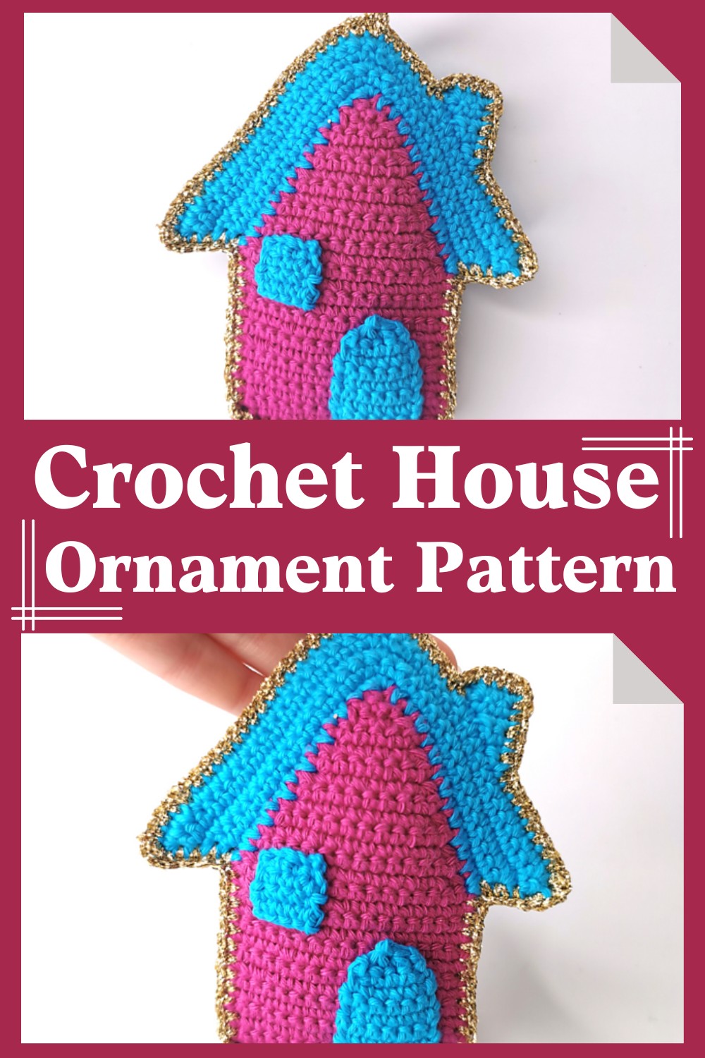 Crochet House Ornament Pattern