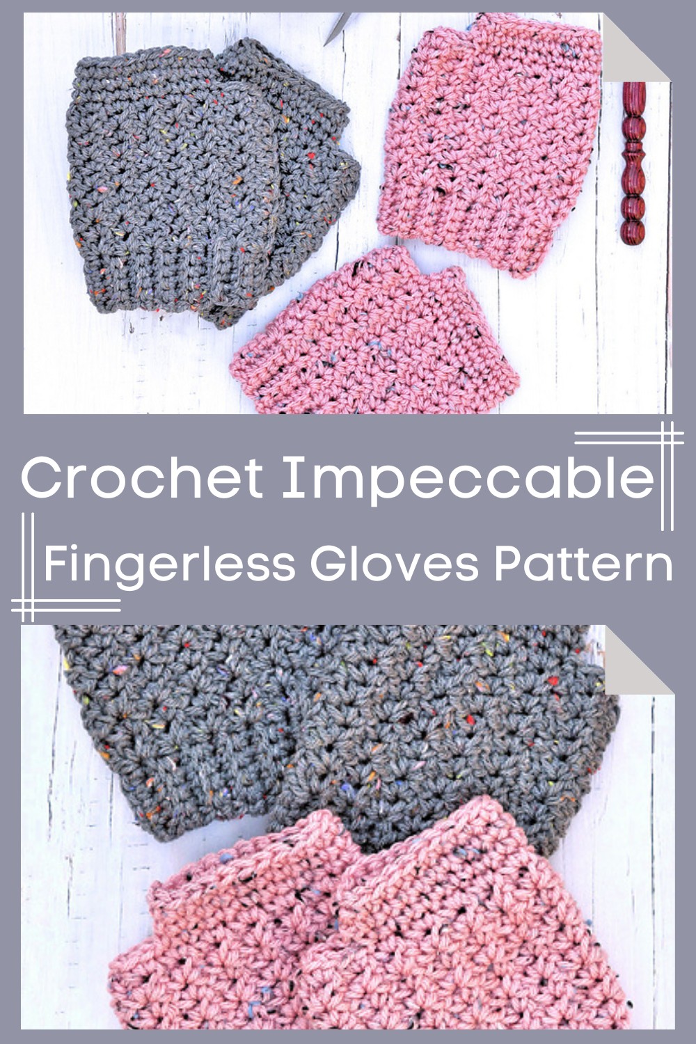 Crochet Impeccable Fingerless Gloves Pattern