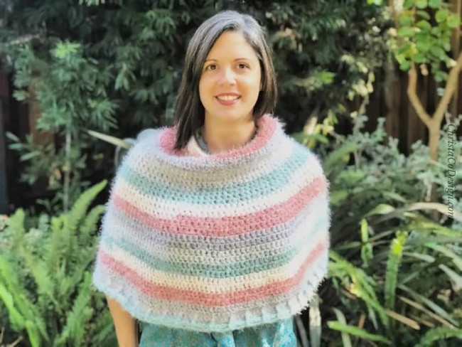 Crochet Latte Capelet Cowl Pattern