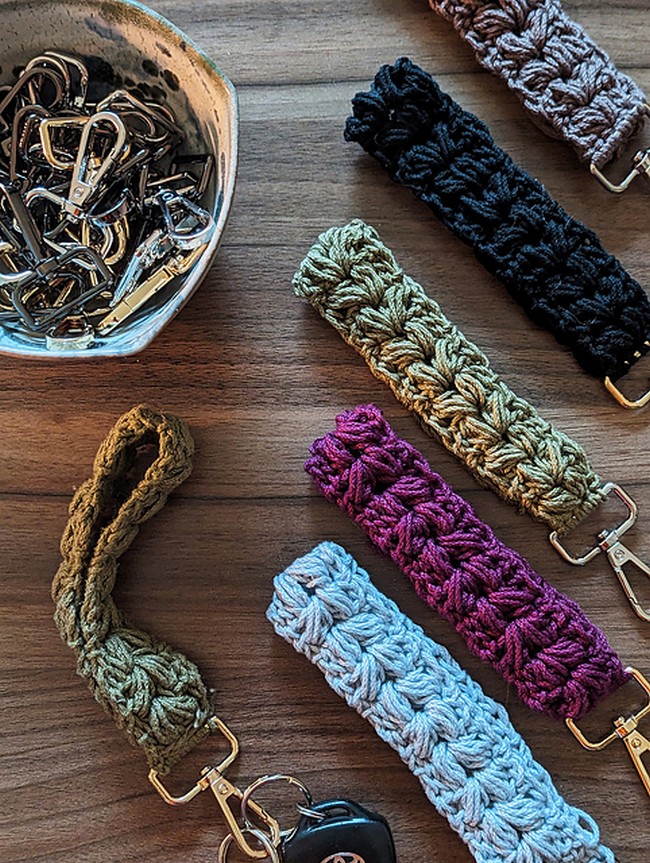 Crochet Lavendar Fields Keychain Pattern