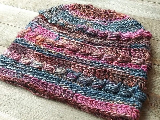 Crochet Milli Messy Bun Hat Pattern