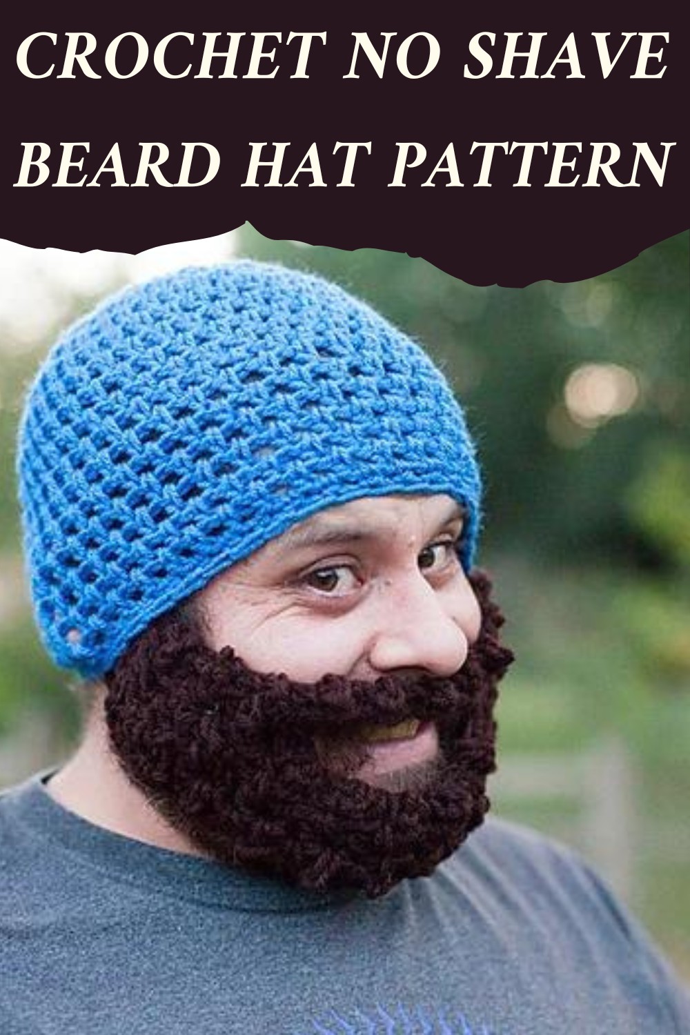 Crochet No Shave Beard Hat Pattern