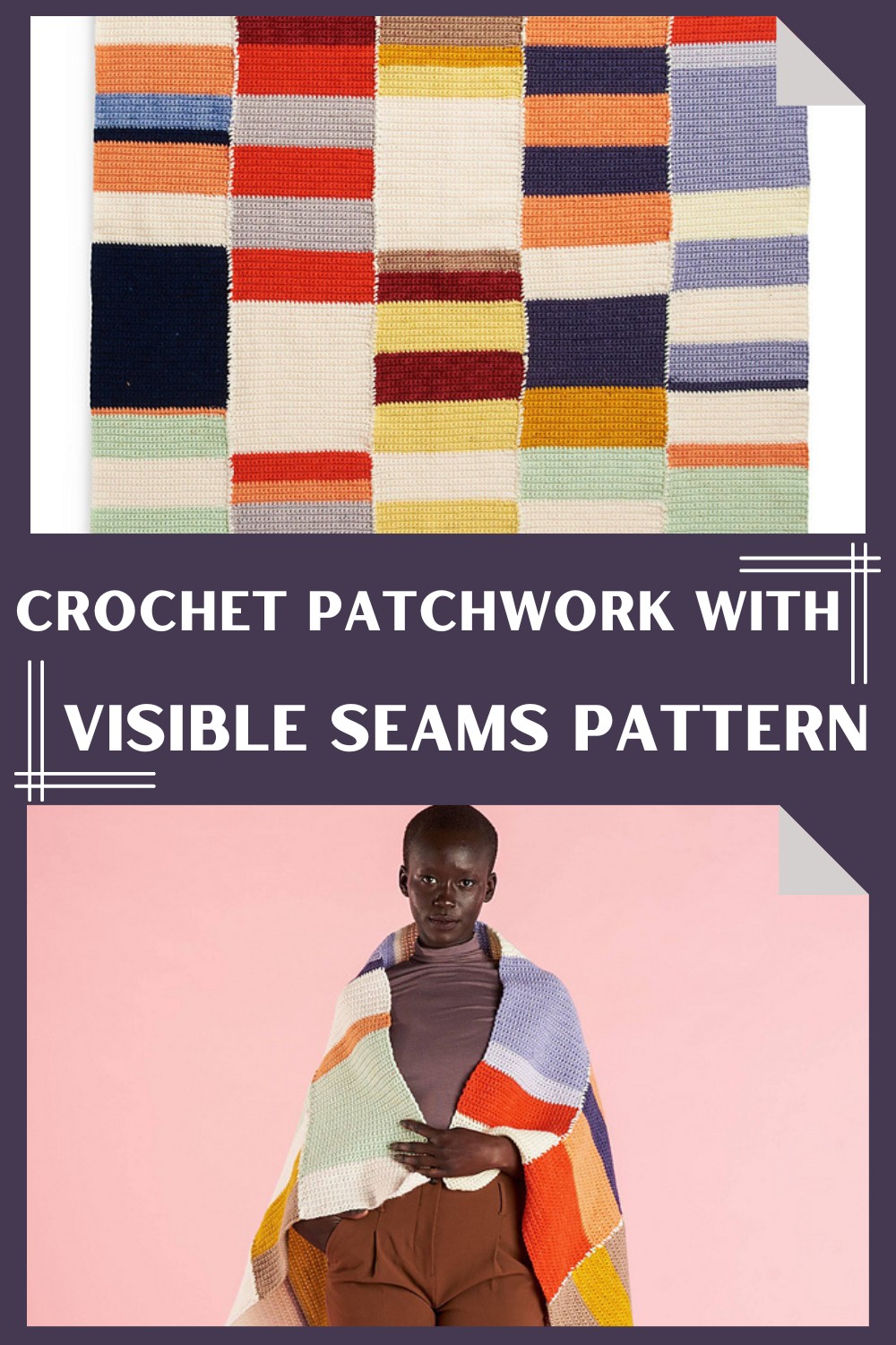 Crochet Patchwork With Visible Seams Pattern 