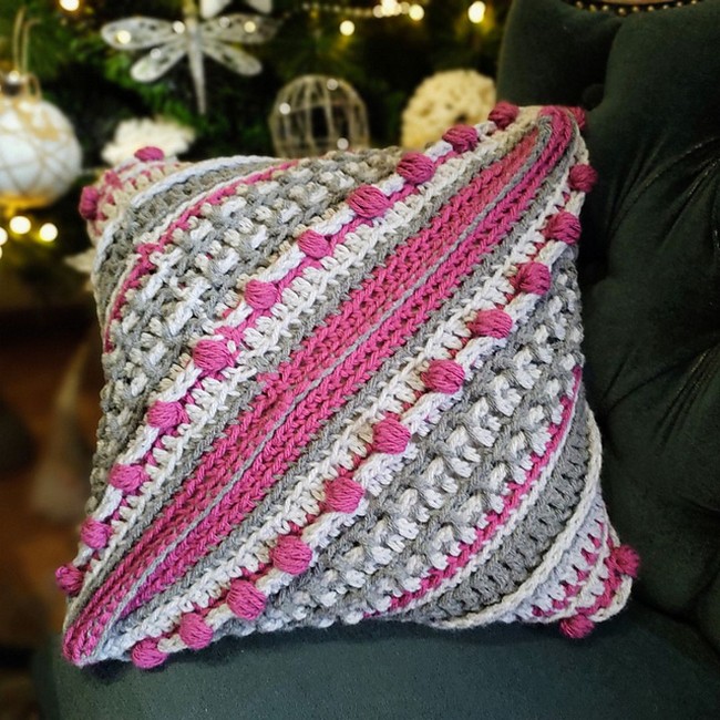 Crochet Persian Buttercup Pillow Cover Pattern