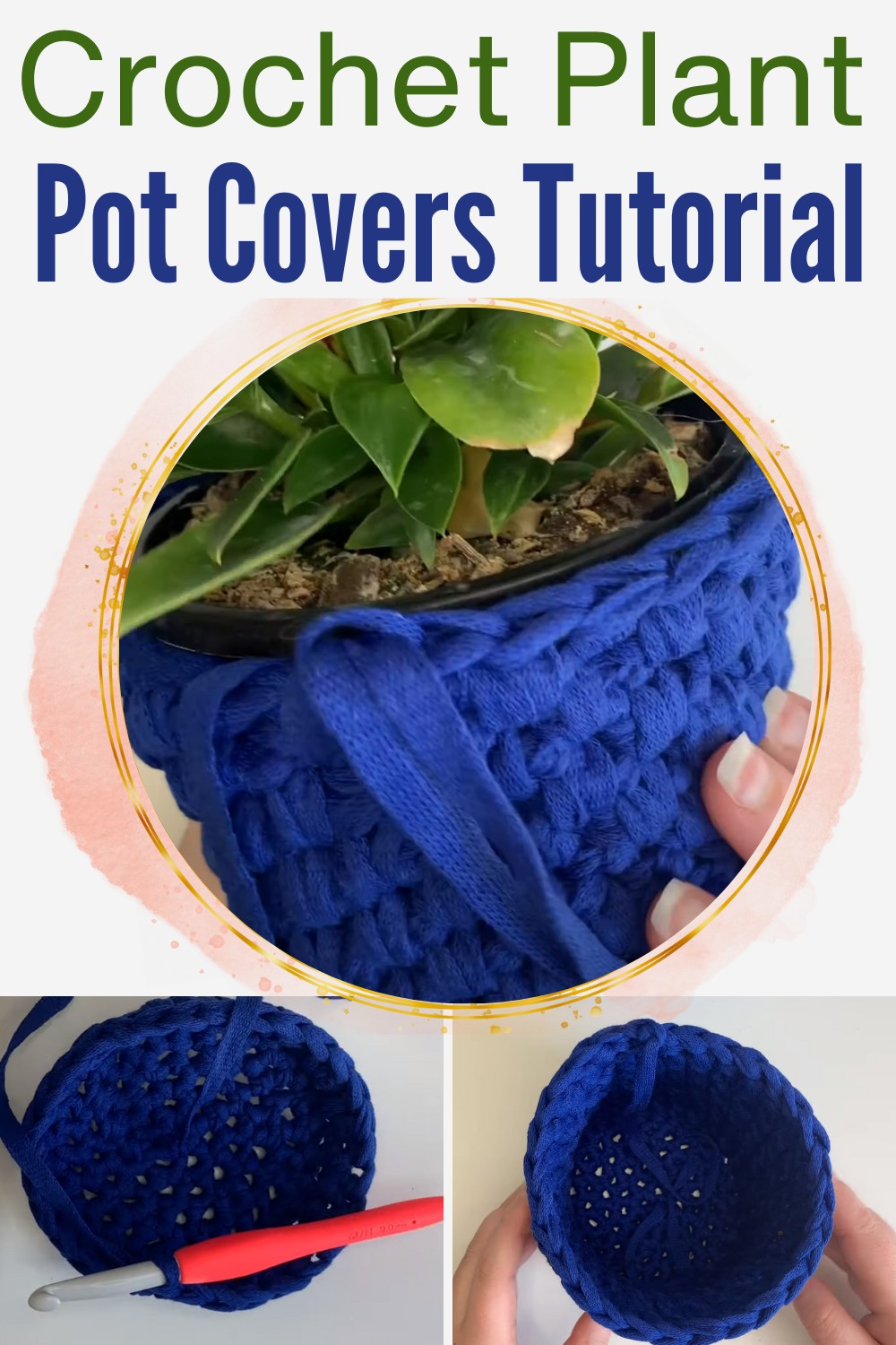 Crochet Plant Pot Covers Tutorial