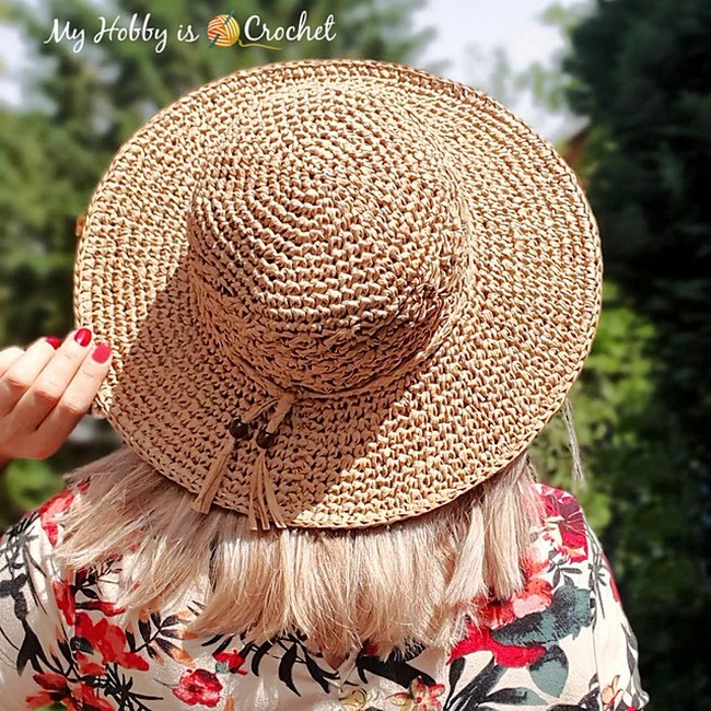 Crochet Raffie Sun Hat Pattern