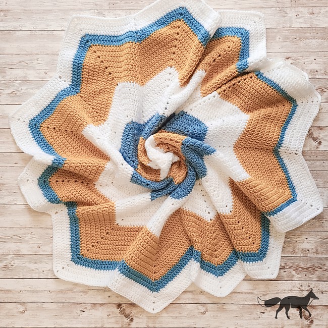 Crochet Rising Star Baby Blanket Pattern